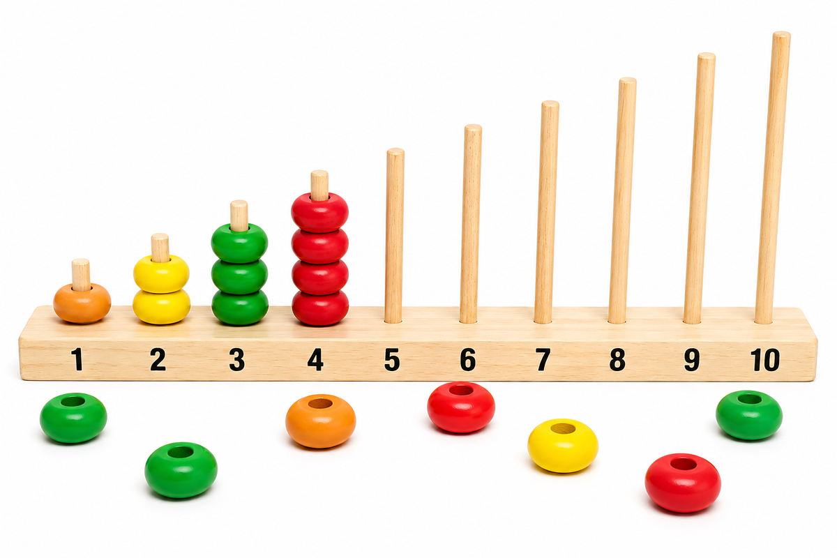 Wooden Counting Rack