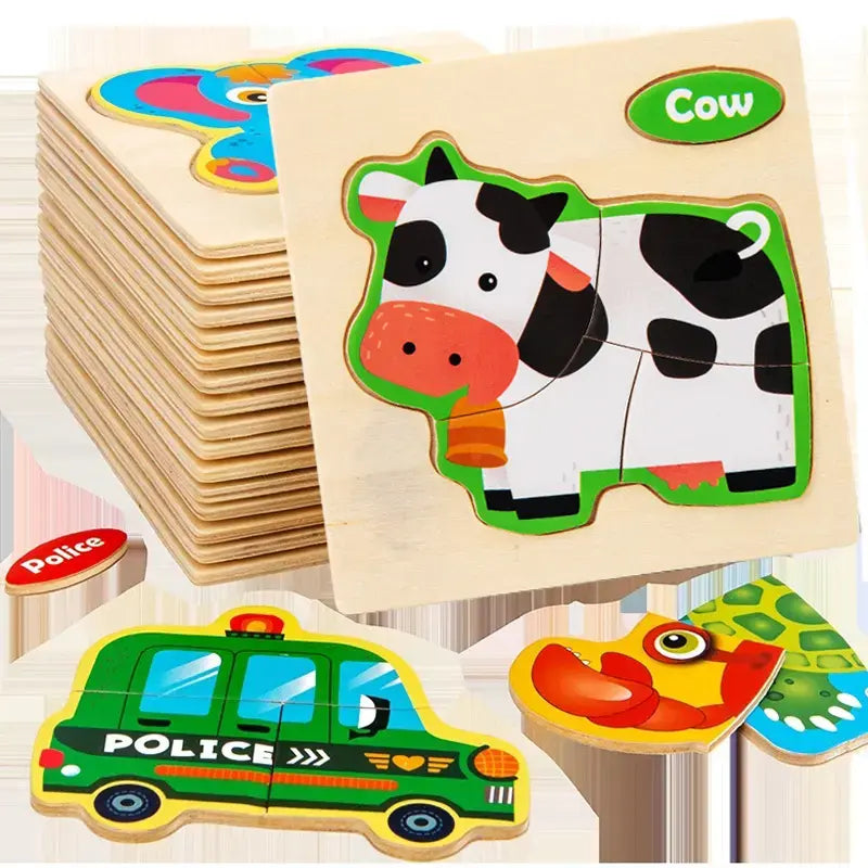 4 piece simple puzzle (1pc)