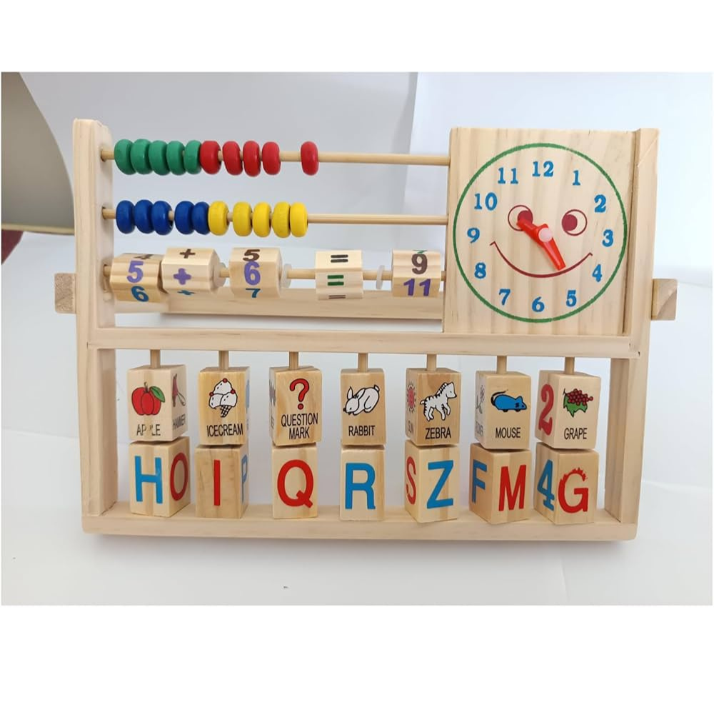 5-in-1 Wooden Learning Activity Board