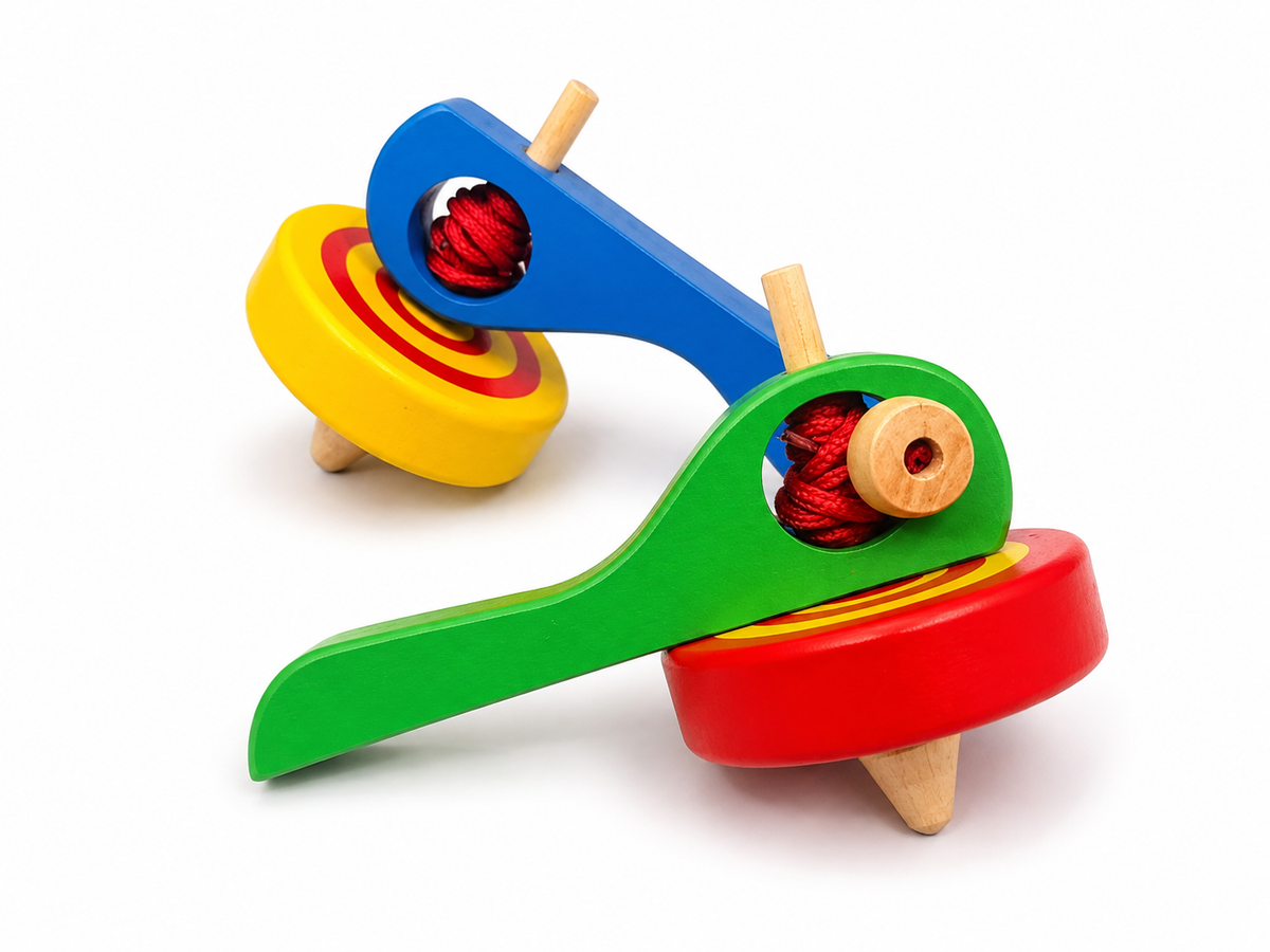 Wooden Pull-String Top