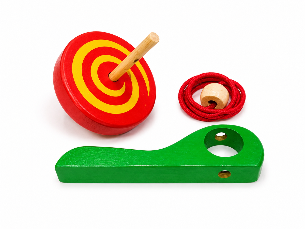 Wooden Pull-String Top