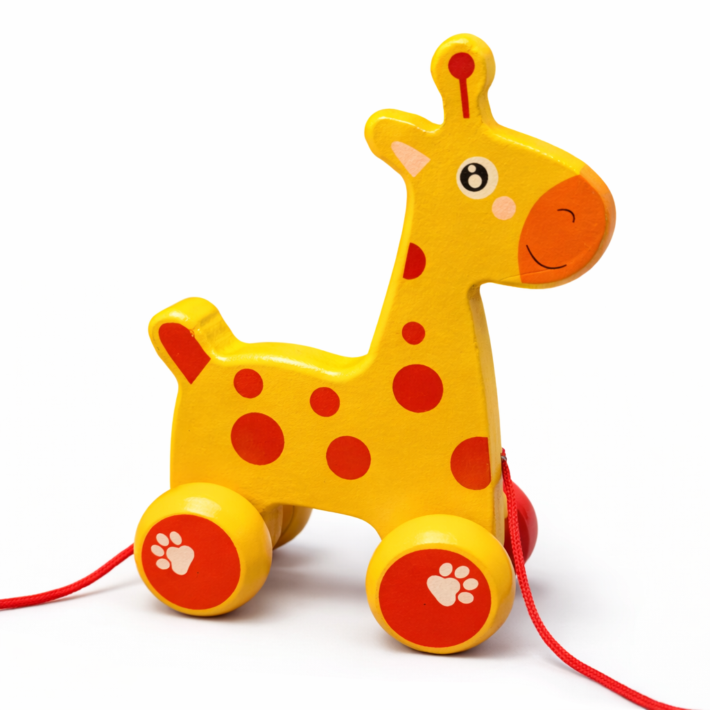 Wooden Pull Along Animal Toy (1pc)