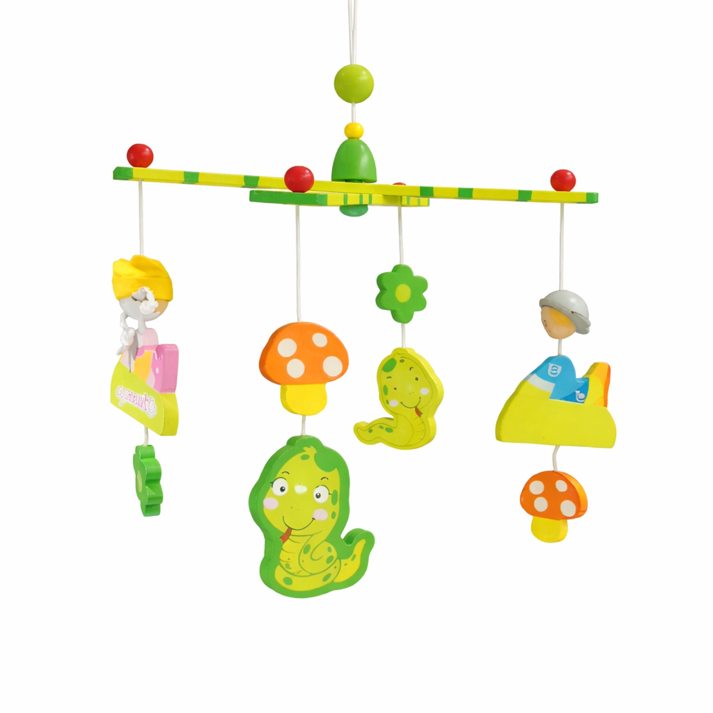 Wooden Cradle Hanging Mobile