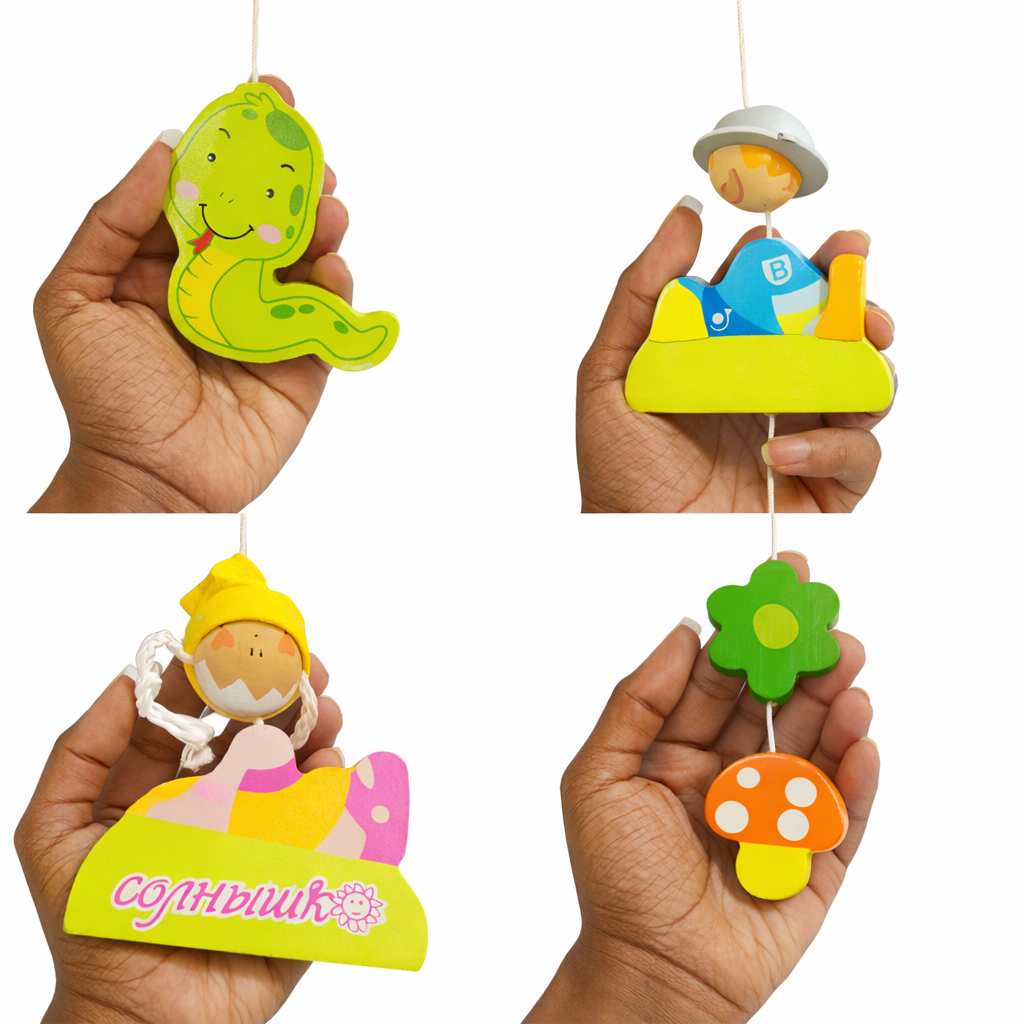 Wooden Cradle Hanging Mobile