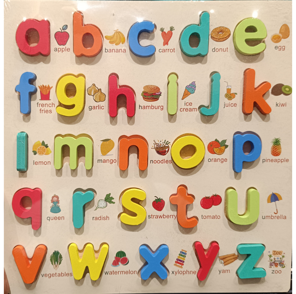 Wooden A–Z Alphabet Learning Board