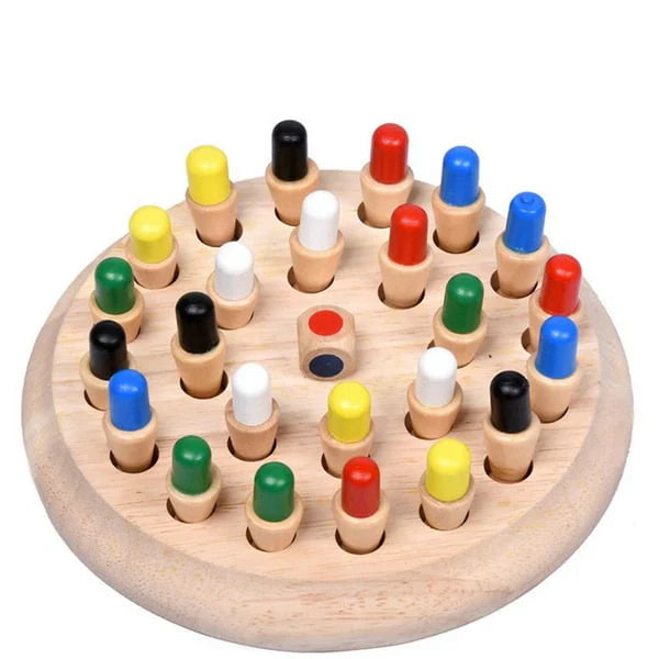 Wooden Memory Chess Game